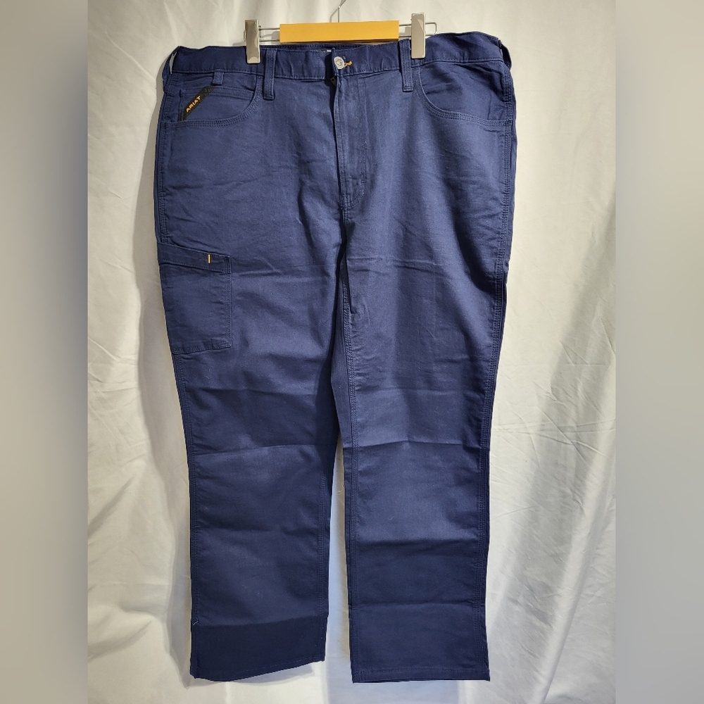 Ariat M4 Relaxed Straight Navy Work Pants, Size 40 X 30